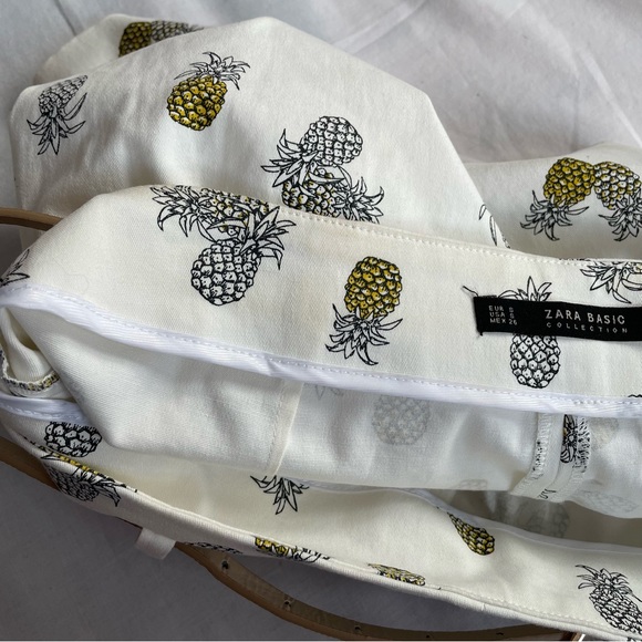 Zara | pineapple shorts with belt, S - Picture 4 of 12